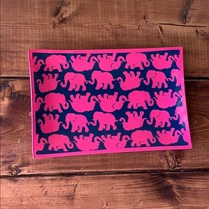 Lilly Pulitzer Glass Catchall Tray: Tusk In Sun